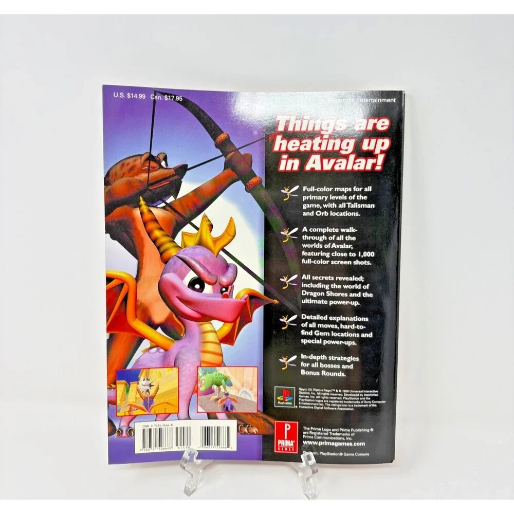 Spyro Riptos Rage Prima Official Strategy Guide 1st Edition 1999 PlayStation PS1